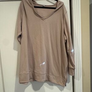 Old Navy Tan Hooded Sweatshirt XXL